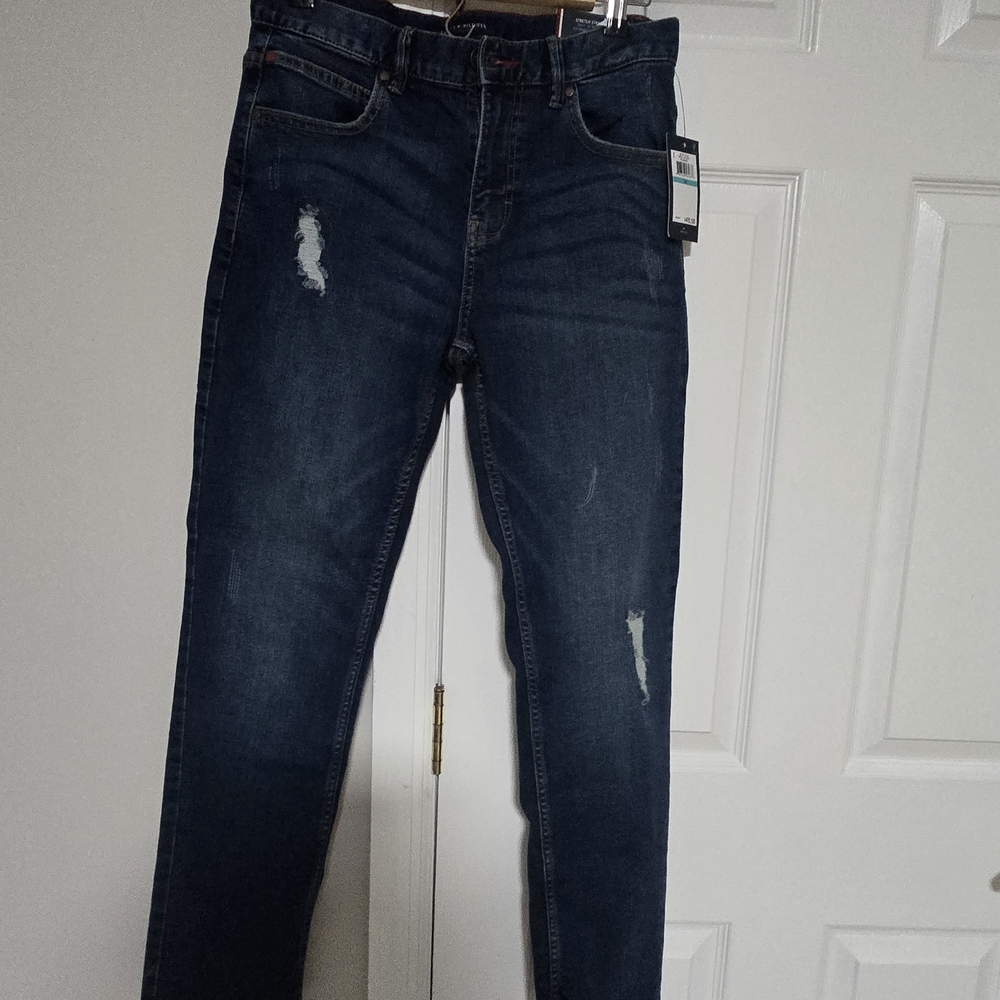 Tommy Hilfiger Kids Distressed Indigo Jeans